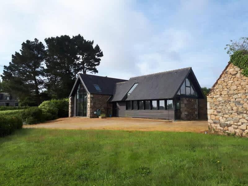 Large Farmhouse With Garden And Sea View For 8 People Locquenole Kültér fotó